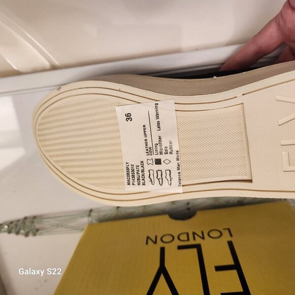 Fly London Black "Maco833Fly" Sneakers. NIB. Size EU 36/US 5.5/6 - Picture 7 of 14